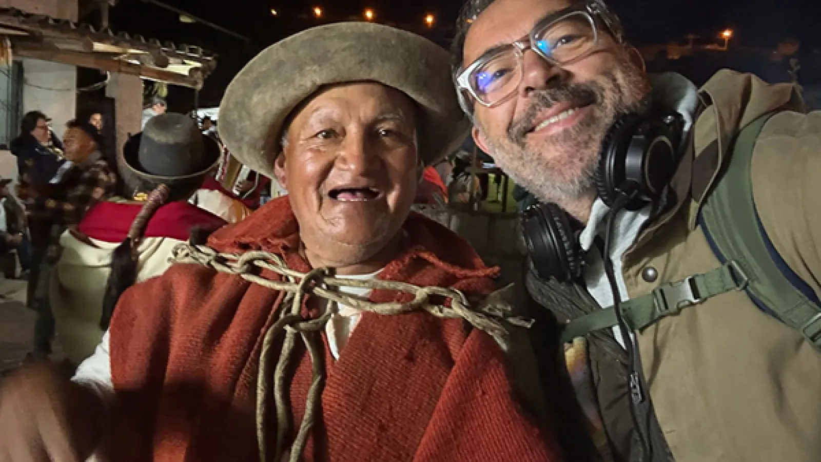 Jean Yves Munch with Kichwa community member
